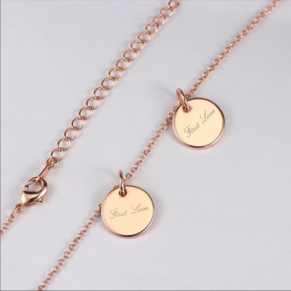ROSE GOLD FIRST LOVE PENDANT NECKLACE - Picture 3 of 4